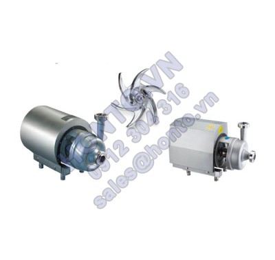 Bơm ly tâm inox vi sinh cánh hở Bơm ly tâm inox vi sinh cánh hở