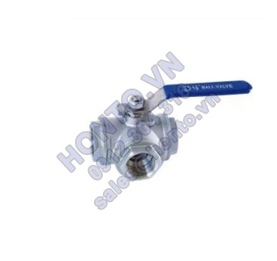 Van bi inox 3 ngả nối ren công nghiệp Van bi inox 3 ngả nối ren công nghiệp