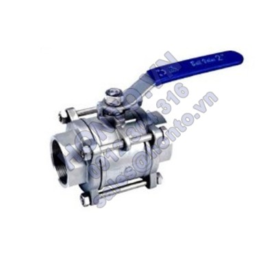 Van bi ba thân nối ren trong Van bi ba thân nối ren trong